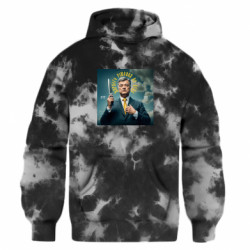 Худі оверсайз тай-дай FATLINE Порошенко ікона