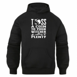 Худи оверсайз Toss a coin to your witcher oh valley of plenty - FATLINE Худи оверсайз Toss a coin to your witcher oh valley of plenty