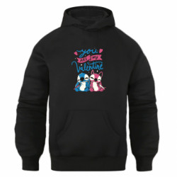 Худи оверсайз Valentine Stitch - FATLINE Худи оверсайз Valentine Stitch