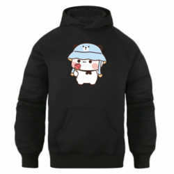 Худи оверсайз Мишка с цветочком - FATLINE Худи оверсайз Мишка с цветочком