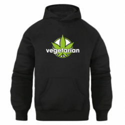 Худи оверсайз Vegetarian hemp - FATLINE Худи оверсайз Vegetarian hemp