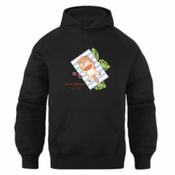 Худи оверсайз Релакс с загорающей смешной лошадкой - FATLINE Худи оверсайз Релакс с загорающей смешной лошадкой