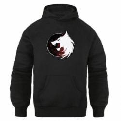 Худи оверсайз Witcher wolf spray - FATLINE Худи оверсайз Witcher wolf spray