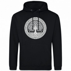 Худи облегченное Иггдрасиль ясень мировое дерево - FATLINE Худи облегченное Иггдрасиль ясень мировое дерево