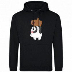 Худі полегшене Гризли Панда и Белый - FATLINE Худі полегшене Гризли Панда и Белый