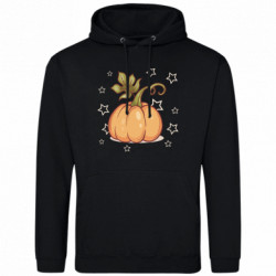 Худі полегшене Красивий помаранчевий гарбуз з листям - FATLINE Худі полегшене Красивий помаранчевий гарбуз з листям