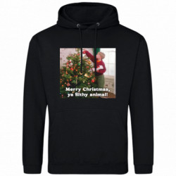Худи облегченное Merry Christmas Ya Filthy Animal - FATLINE Худи облегченное Merry Christmas Ya Filthy Animal