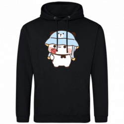 Худи облегченное Мишка с цветочком - FATLINE Худи облегченное Мишка с цветочком