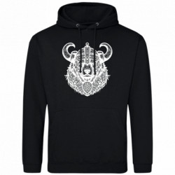 Худі полегшене Ведмідь вікінг у шоломі - FATLINE Худі полегшене Ведмідь вікінг у шоломі