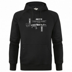 Худі преміум чоловіча АК-74 - FATLINE Худі преміум чоловіча АК-74