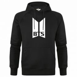 Худи премиум мужская Bangtan Boys double logo - FATLINE Худи премиум мужская Bangtan Boys double logo
