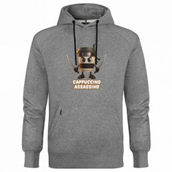 Худи премиум мужская Cappuccino Assassino - FATLINE Худи премиум мужская Cappuccino Assassino