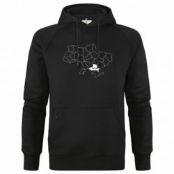 Худи премиум мужская Херсон на карте Украины - FATLINE Худи премиум мужская Херсон на карте Украины