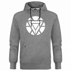 Худи премиум мужская Iron Man Heart - FATLINE Худи премиум мужская Iron Man Heart