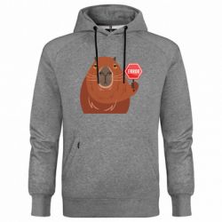 Худи премиум мужская Капибара. Error - FATLINE Худи премиум мужская Капибара. Error