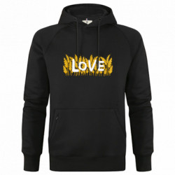 Худи премиум мужская Любовь и колосья - FATLINE Худи премиум мужская Любовь и колосья