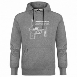 Худі преміум чоловіча Makarov Pistol - FATLINE Худі преміум чоловіча Makarov Pistol