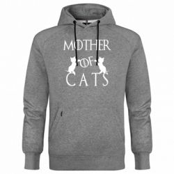 Худи премиум мужская Mother of cats1 - FATLINE Худи премиум мужская Mother of cats1