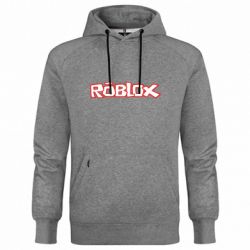 Худи премиум мужская Roblox logo - FATLINE Худи премиум мужская Roblox logo
