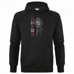 Худі преміум чоловіча Соняхи, вишивка - FATLINE Худі преміум чоловіча Соняхи, вишивка