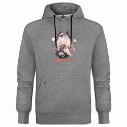 Худи премиум мужская Я люблю поесть - FATLINE Худи премиум мужская Я люблю поесть