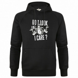 Худи премиум мужская Do i look like a care? - FATLINE Худи премиум мужская Do i look like a care?