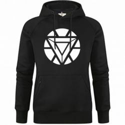 Худи премиум женская Iron Man Heart - FATLINE Худи премиум женская Iron Man Heart