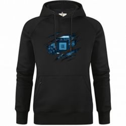 Худи премиум женская Motherboard through the T-Shirt - FATLINE Худи премиум женская Motherboard through the T-Shirt