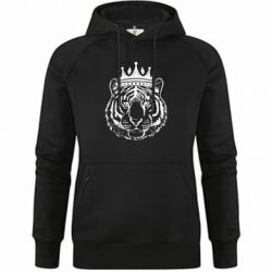 Худи премиум женская Папа-Тигр