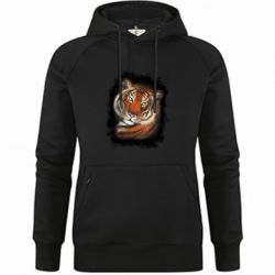 Худі преміум жіноча Тигр Малюнок - FATLINE Худі преміум жіноча Тигр Малюнок