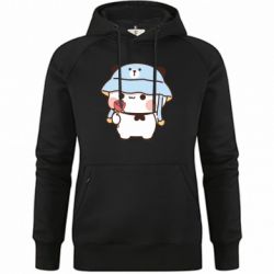 Худи премиум женская Мишка с цветочком - FATLINE Худи премиум женская Мишка с цветочком