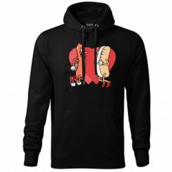 Худи унисекс Hot dog love - FATLINE Худи унисекс Hot dog love