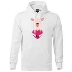 Худі унісекс Lama with heart - FATLINE Худі унісекс Lama with heart