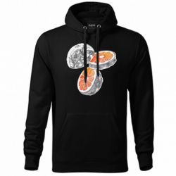 Худи унисекс Луна в Разрезе - FATLINE Худи унисекс Луна в Разрезе