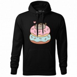 Худи унисекс Pusheen and Donuts - FATLINE Худи унисекс Pusheen and Donuts