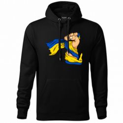 Худи унисекс Рука с украинским флагом