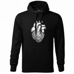 Худі унісекс Серце лабіринт з чоловічком всередині - FATLINE Худі унісекс Серце лабіринт з чоловічком всередині