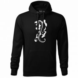 Худи унисекс Silhouette of a tiger - FATLINE Худи унисекс Silhouette of a tiger