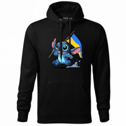 Худи унисекс Стич с украинским флагом - FATLINE Худи унисекс Стич с украинским флагом