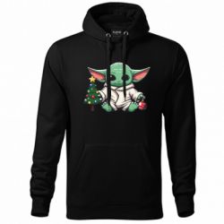Худи унисекс Yoda with Christmas tree
