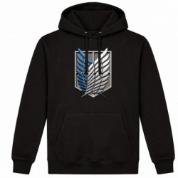 Худі утеплене Attack Titan Survey Corps Logo 3D