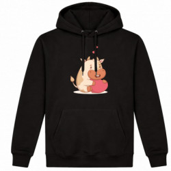 Худі утеплене Бик із серцем Валентинкою