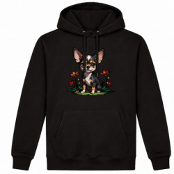 Худі утеплене Чихуахуа та квіточки