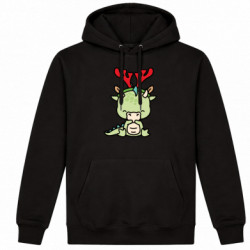 Худі утеплене Дракон з оленячими рогами