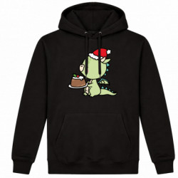 Худі утеплене Дракон з тортом