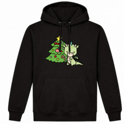 Худі утеплене Дракон з ялинкою