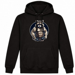 Худі утеплене GYM єнот бодібілдер