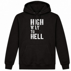 Худі утеплене High way to hell