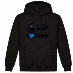 Худі утеплене I love BMW 2