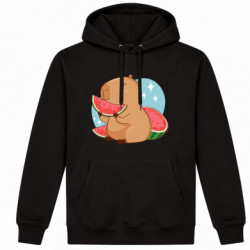 Худі утеплене Капібара з кавуном